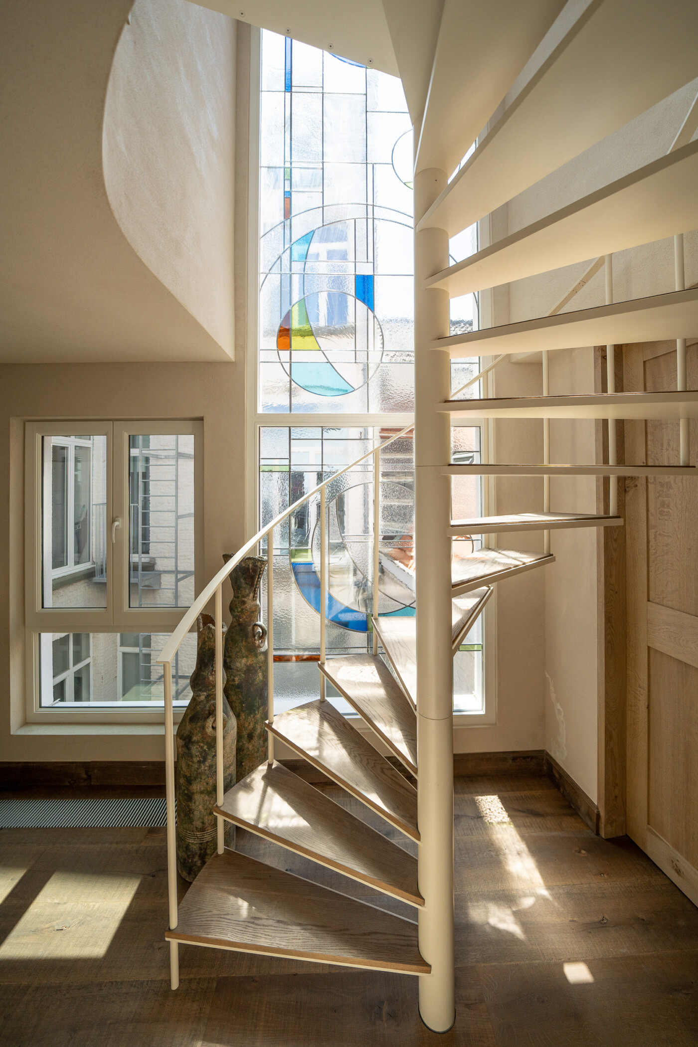 Glas in lood raam Moderniseren in erfgoed