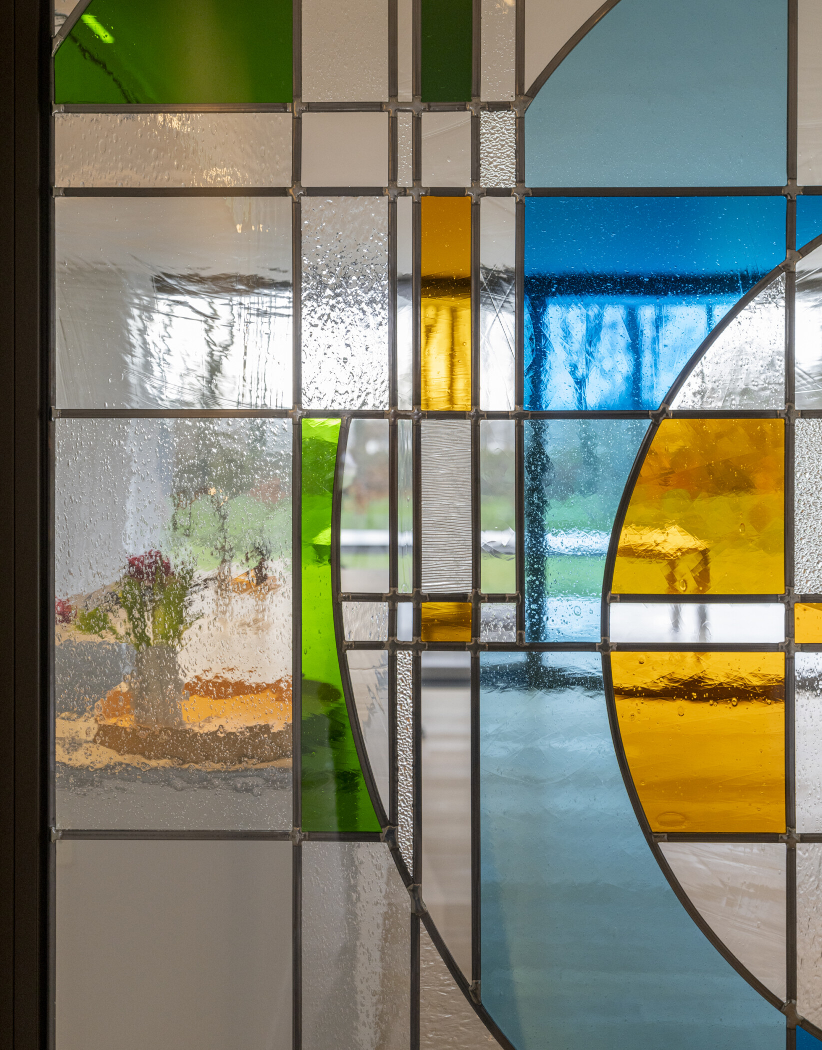 Glas in lood raam Moderniseren in erfgoed